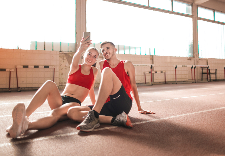 sportbuddy selfie after running